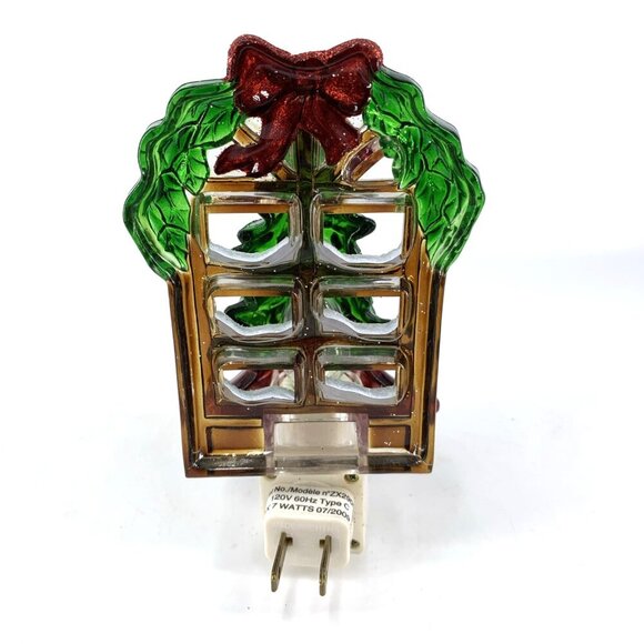 Christmas Tree Nightlight Christmas Plug in Light Tree in Front of Window 5.5" - Picture 2 of 4